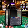 image:imageGSE Games amp Sports Expert Poker Chip Case 600pcs1000pcs Acrylic Poker Chip Case  Casino Acrylic Poker Chips Carrier with Poker Chip Trays1 000ct Chips Carrier wChip Trays