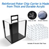 image:imageGSE Games amp Sports Expert Poker Chip Case 600pcs1000pcs Acrylic Poker Chip Case  Casino Acrylic Poker Chips Carrier with Poker Chip Trays1 000ct Chips Carrier wChip Trays