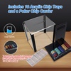image:imageGSE Games amp Sports Expert Poker Chip Case 600pcs1000pcs Acrylic Poker Chip Case  Casino Acrylic Poker Chips Carrier with Poker Chip Trays1 000ct Chips Carrier wChip Trays