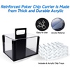 image:imageGSE Games amp Sports Expert Poker Chip Case 600pcs1000pcs Acrylic Poker Chip Case  Casino Acrylic Poker Chips Carrier with Poker Chip Trays600ct Chips Carrier wChip Trays