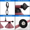 image:imageGSE Games amp Sports Expert Pool Table Light Hanging Billiard Light for 7ft8ft Pool Tables with 3 Metal Lamp Shades for Billiards Room Oil Rubbed BronzePink