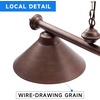 image:imageGSE Games amp Sports Expert Pool Table Light Hanging Billiard Light for 7ft8ft Pool Tables with 3 Metal Lamp Shades for Billiards Room Oil Rubbed BronzeOilRubbed Bronze