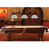 image:imageGSE Games amp Sports Expert Pool Table Light Hanging Billiard Light for 7ft8ft Pool Tables with 3 Metal Lamp Shades for Billiards Room Oil Rubbed BronzeWhite Glass