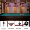 image:imageGSE Games amp Sports Expert Pool Table Light Hanging Billiard Light for 7ft8ft Pool Tables with 3 Metal Lamp Shades for Billiards Room Oil Rubbed BronzePink