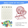 image:imageGSE Games amp Sports Expert Professional Bingo Game Set with Jumbo Extra Large Bingo Cage Masterboard Ping Pong Size Balls for Adults Large Groups Bingo Halls Parties or Game NightJumbo Red Set