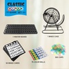 image:imageGSE Games amp Sports Expert Professional Bingo Game Set with Jumbo Extra Large Bingo Cage Masterboard Ping Pong Size Balls for Adults Large Groups Bingo Halls Parties or Game NightFamily Set With 50 Cards