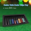 image:imageGSE Games amp Sports Expert Professional Casino Poker Table Chips Tray Las Vegas Style Dealer Table Chips Holder for Poker Chips10 Rows  Holds 500 Chips