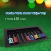 image:imageGSE Games amp Sports Expert Professional Casino Poker Table Chips Tray Las Vegas Style Dealer Table Chips Holder for Poker Chips9 Rows  Holds 450 Chips