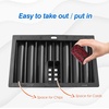 image:imageGSE Games amp Sports Expert Professional Casino Poker Table Chips Tray Las Vegas Style Dealer Table Chips Holder for Poker ChipsProfessional  Holds 300 Chips  2 Deck Cards