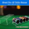 image:imageGSE Games amp Sports Expert Professional Poker Chip Tray Casino Grade Poker Chip Rack Each Holds 100 ChipsChip Tray with Lid  1 Pack