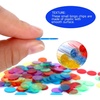 image:imageGSE Games amp Sports Expert Red Bingo Chips 500 Pieces 34Inch HighContrast Transparent Counting Chips for Bingo Games PartiesMulticolor