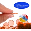 image:imageGSE Games amp Sports Expert Red Bingo Chips 500 Pieces 34Inch HighContrast Transparent Counting Chips for Bingo Games PartiesOrange