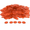 image:imageGSE Games amp Sports Expert Red Bingo Chips 500 Pieces 34Inch HighContrast Transparent Counting Chips for Bingo Games PartiesOrange