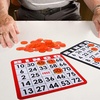 image:imageGSE Games amp Sports Expert Red Bingo Chips 500 Pieces 34Inch HighContrast Transparent Counting Chips for Bingo Games PartiesOrange