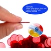 image:imageGSE Games amp Sports Expert Red Bingo Chips 500 Pieces 34Inch HighContrast Transparent Counting Chips for Bingo Games PartiesRed