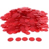image:imageGSE Games amp Sports Expert Red Bingo Chips 500 Pieces 34Inch HighContrast Transparent Counting Chips for Bingo Games PartiesRed