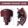 image:imageGSE Games amp Sports Expert Set of 6 Heavy Duty PU Leather Billiard Pool Table Pockets Billiard Pool Table Accessories Several Colors amp Styles AvailableDark Cherry  Diamond