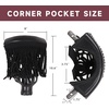 image:imageGSE Games amp Sports Expert Set of 6 Heavy Duty PU Leather Billiard Pool Table Pockets Billiard Pool Table Accessories Several Colors amp Styles AvailableBlack  Fringe