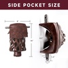 image:imageGSE Games amp Sports Expert Set of 6 Heavy Duty PU Leather Billiard Pool Table Pockets Billiard Pool Table Accessories Several Colors amp Styles AvailableWalnut  Shield