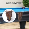 image:imageGSE Games amp Sports Expert Set of 6 Heavy Duty PU Leather Billiard Pool Table Pockets Billiard Pool Table Accessories Several Colors amp Styles AvailableWalnut  Smooth