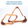 image:imageGSE Games amp Sports Expert Solid Wood Billiard 8Ball Triangle  9Ball Diamond Pool Ball Racks for 214 Pool Balls Pool Table Accessories2Tone Oak