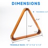 image:imageGSE Games amp Sports Expert Solid Wood Billiard 8Ball Triangle  9Ball Diamond Pool Ball Racks for 214 Pool Balls Pool Table Accessories2Tone Oak