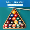 image:imageGSE Games amp Sports Expert Solid Wood Billiard 8Ball Triangle  9Ball Diamond Pool Ball Racks for 214 Pool Balls Pool Table Accessories2Tone Oak
