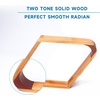 image:imageGSE Games amp Sports Expert Solid Wood Billiard 8Ball Triangle  9Ball Diamond Pool Ball Racks for 214 Pool Balls Pool Table Accessories2Tone Oak