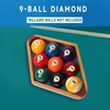 image:imageGSE Games amp Sports Expert Solid Wood Billiard 8Ball Triangle  9Ball Diamond Pool Ball Racks for 214 Pool Balls Pool Table Accessories2Tone Oak