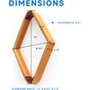 image:imageGSE Games amp Sports Expert Solid Wood Billiard 8Ball Triangle  9Ball Diamond Pool Ball Racks for 214 Pool Balls Pool Table Accessories2Tone Oak