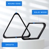 image:imageGSE Games amp Sports Expert Solid Wood Billiard 8Ball Triangle  9Ball Diamond Pool Ball Racks for 214 Pool Balls Pool Table AccessoriesBlack