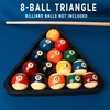 image:imageGSE Games amp Sports Expert Solid Wood Billiard 8Ball Triangle  9Ball Diamond Pool Ball Racks for 214 Pool Balls Pool Table AccessoriesBlack