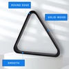 image:imageGSE Games amp Sports Expert Solid Wood Billiard 8Ball Triangle  9Ball Diamond Pool Ball Racks for 214 Pool Balls Pool Table AccessoriesBlack