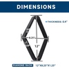 image:imageGSE Games amp Sports Expert Solid Wood Billiard 8Ball Triangle  9Ball Diamond Pool Ball Racks for 214 Pool Balls Pool Table AccessoriesBlack