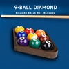 image:imageGSE Games amp Sports Expert Solid Wood Billiard 8Ball Triangle  9Ball Diamond Pool Ball Racks for 214 Pool Balls Pool Table AccessoriesEspresso