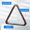 image:imageGSE Games amp Sports Expert Solid Wood Billiard 8Ball Triangle  9Ball Diamond Pool Ball Racks for 214 Pool Balls Pool Table AccessoriesEspresso