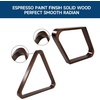 image:imageGSE Games amp Sports Expert Solid Wood Billiard 8Ball Triangle  9Ball Diamond Pool Ball Racks for 214 Pool Balls Pool Table AccessoriesEspresso