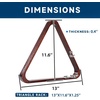 image:imageGSE Games amp Sports Expert Solid Wood Billiard 8Ball Triangle  9Ball Diamond Pool Ball Racks for 214 Pool Balls Pool Table AccessoriesEspresso