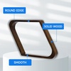 image:imageGSE Games amp Sports Expert Solid Wood Billiard 8Ball Triangle  9Ball Diamond Pool Ball Racks for 214 Pool Balls Pool Table AccessoriesEspresso
