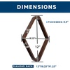 image:imageGSE Games amp Sports Expert Solid Wood Billiard 8Ball Triangle  9Ball Diamond Pool Ball Racks for 214 Pool Balls Pool Table AccessoriesEspresso