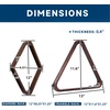 image:imageGSE Games amp Sports Expert Solid Wood Billiard 8Ball Triangle  9Ball Diamond Pool Ball Racks for 214 Pool Balls Pool Table AccessoriesEspresso