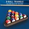 image:imageGSE Games amp Sports Expert Solid Wood Billiard 8Ball Triangle  9Ball Diamond Pool Ball Racks for 214 Pool Balls Pool Table AccessoriesEspresso