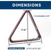 image:imageGSE Games amp Sports Expert Solid Wood Billiard 8Ball Triangle  9Ball Diamond Pool Ball Racks for 214 Pool Balls Pool Table AccessoriesMahogany