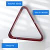 image:imageGSE Games amp Sports Expert Solid Wood Billiard 8Ball Triangle  9Ball Diamond Pool Ball Racks for 214 Pool Balls Pool Table AccessoriesMahogany