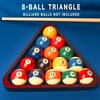 image:imageGSE Games amp Sports Expert Solid Wood Billiard 8Ball Triangle  9Ball Diamond Pool Ball Racks for 214 Pool Balls Pool Table AccessoriesMahogany