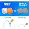 image:imageGSE Games amp Sports Expert Sports Reaction Balls Reactivity Ball for Field Training Agility Trainer for Baseball Rubber Bounce Balls for HandEye Coordination amp Speed Reflex TrainingOrange