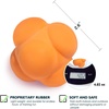 image:imageGSE Games amp Sports Expert Sports Reaction Balls Reactivity Ball for Field Training Agility Trainer for Baseball Rubber Bounce Balls for HandEye Coordination amp Speed Reflex TrainingOrange