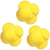image:imageGSE Games amp Sports Expert Sports Reaction Balls Reactivity Ball for Field Training Agility Trainer for Baseball Rubber Bounce Balls for HandEye Coordination amp Speed Reflex TrainingYellow