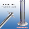 image:imageGSE Games amp Sports Expert StandStyle Metal Billiard Pool Cue Rack Holds 6 Pool Cue Sticks Several Colors AvailableBrushed Nickel