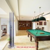 image:imageGSE Games amp Sports Expert StandStyle Metal Billiard Pool Cue Rack Holds 6 Pool Cue Sticks Several Colors AvailableBrushed Nickel